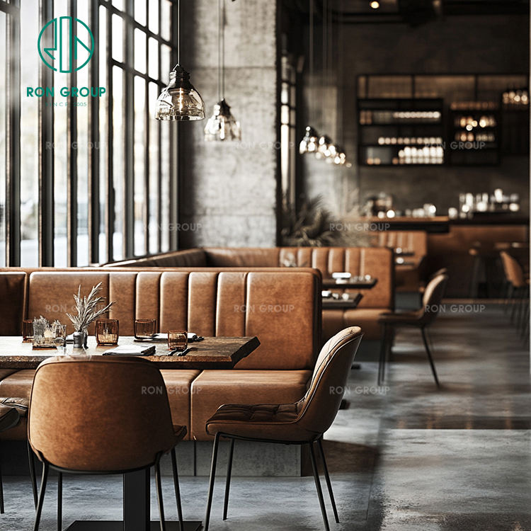 booth seating beige l shape