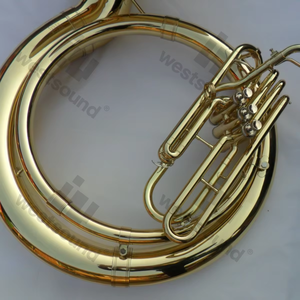 Professionnel B plat laiton laqué or soleil trompette Susa basse <span class=keywords><strong>Trombone</strong></span> Instrument <span class=keywords><strong>tuba</strong></span> en gros pour jouer - Product Image 2