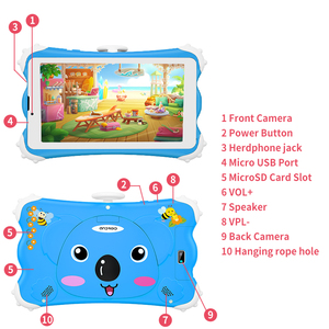 A8 7 Inch Trẻ Em Máy Tính Bảng <span class=keywords><strong>Android</strong></span> 14 6 + 128GB 4 Core IPS Màn Hình Cảm Ứng Cho Trẻ Em Học Tập Giáo Dục Trò Chơi Món Quà Giáng Sinh Máy Tính Bảng <span class=keywords><strong>PC</strong></span> - Product Image 6