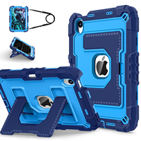 Étui en silicone PC antichoc robuste avec support, sangle d'épaule et porte-stylo pour iPad Mini 6 7 2021 2024 OEM ODM