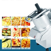 Hacheur de légumes industriel, coupe-julienne pour chips de pommes de terre, coupe-concombre, coupe-oignon, coupe-citron, trancheuse, râpe, machine à couper en cubes
