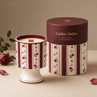 Cadeau pour anniversaires, Noël, Saint-Valentin, bougie parfumée à la cire de soja moderne et durable, aromathérapie