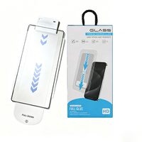 Kit d'installation de protection d'écran en verre trempé à colle intégrale avec dépoussiérage automatique pour iPhone 17 16 15 14 Pro Max