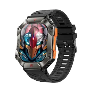 Kr80 Outdoor Smart Watch 2.0 ''Hd-Scherm Met Bt Belfunctie Sport Smartwatch Voor Heren 650Mah Grote Battery2023 Nieuwe Aankomst