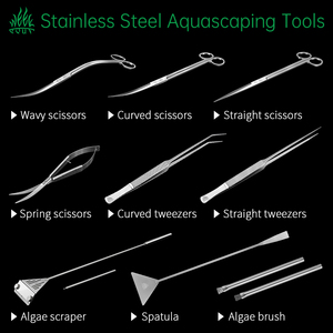 Herramienta de mantenimiento de <span class=keywords><strong>acuario</strong></span> de acero inoxidable, barra de extensión, cuchillo de algas raspadoras de 665mm en tres partes para herramienta de limpieza de peceras - Product Image 5