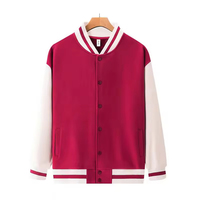 Vente en gros Nouvel arrivage de haute qualité veste en jersey sport décontractée unisexe ample veste de baseball avec logo personnalisé