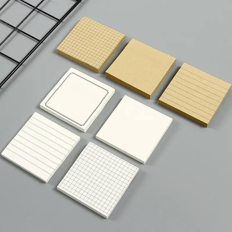 3X3 Inch Briefpapier Schoolbenodigdheden Sticky Note Pad Aangepaste Memo Pad Index Geplaatst Plakkerig It Notitieblok