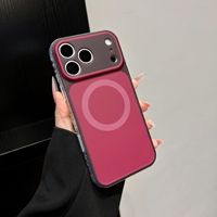 Coque de téléphone ultra-fine magnétique antidérapante en TPU mat pour iPhone 18 17 16 Pro Max