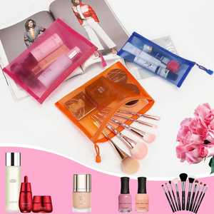 Vibrant <b>Nylon</b> <b>Plastic</b> Document <b>Bag</b> with Zip Lock Durable and Reusable Mesh Zipper Pouch Travel Essentials Organizer Folder <b>Bag</b> - Product Image 4