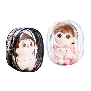 Sac de rangement suspendu anti-poussière en PVC <span class=keywords><strong>transparent</strong></span> pour poupées en plastique, jouets en peluche, porte-clés et cadeaux, personnalisable - Product Image 1