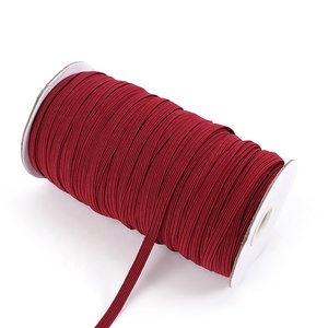 Cordon élastique en caoutchouc <span class=keywords><strong>tricot</strong></span>é et tissé, coloré, 3mm/6mm/8mm/12mm, en rouleau, directement de l'usine - Product Image 3