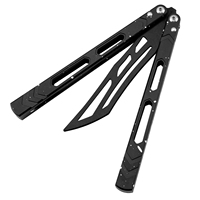 Couteau de poche EDC TGZUO avec manche en aluminium, couteau pliant d'entraînement pour débutants, idéal pour les activités de plein air