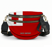 Sac à bandoulière Yap Flag Shell pour femme, sac à bandoulière patriotique et léger avec fermeture à glissière