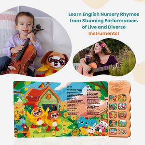 Livre musical espagnol avec 8 <span class=keywords><strong>chansons</strong></span> anglaises et espagnoles Livres sonores <span class=keywords><strong>pour</strong></span> enfants - Product Image 6