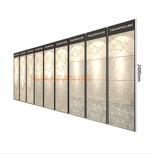 Support d'affichage mural personnalisé pour carreaux, gain de place, en métal <span class=keywords><strong>noir</strong></span>, pour l'affichage de plusieurs carreaux, étagère d'affichage en marbre - Product Image 1