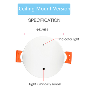 Tuya Ceiling Mount Human Presence Detection <strong>Zigbee</strong> 3.0 Radar 5.8G/24G Mmwave <strong>PIR</strong> <strong>Motion</strong> <strong>Sensor</strong> for Security Power Plug - Product Image 5