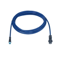Connecteur M8 4 broches, câble d'alimentation tressé pour voiture, extension aviation, prise mâle-femelle, étanche IP67