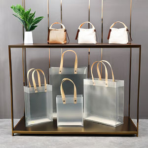 Venta al por mayor transparente <span class=keywords><strong>PE</strong></span> bolsas de plástico esmerilado <span class=keywords><strong>PP</strong></span> para ropa regalo embalaje bolsas de la compra - Product Image 1