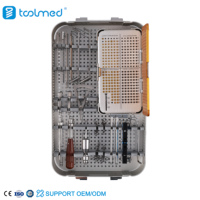 Kit complet d'instruments pour plaque de blocage TPLO 2.0/2.4 pour chirurgie orthopédique vétérinaire, plaque universelle TPLO III et kit de vis pour la chirurgie du genou des animaux de compagnie