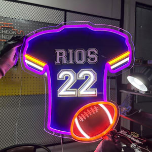 Letrero de neón deportivo personalizado, decoración de pared de tienda, letrero de iluminación, logotipo de negocios, letrero de neón de fútbol americano para decoración de pared - Product Image 3