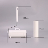 Neues Design handbuch Kunststoff-Reinigungs band reiniger Bett vorhänge Teppich Sticky Lint Roller Manuelle Kunststoff-Teppich Sticky Lint Roller