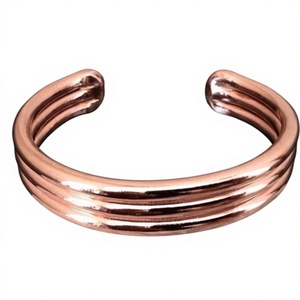 Handmade <b>Copper</b> <b>Bracelet</b> Adjustable Jewelry Accessory With Traditional Ethnic Design For Fashion Lovers - Product Image 1
