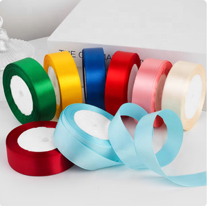 ริบบิ้นผ้าซาตินหน้าเดียว ขนาด <span class=keywords><strong>1</strong></span> นิ้ว (25 มม.) โพลีเอสเตอร์ 100% 25 หลา/ม้วน สำหรับห่อของขวัญ คริสต์มาส และงานตกแต่ง - Product Image 3