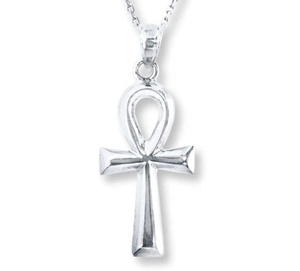<span class=keywords><strong>Ciondolo</strong></span> a Croce Ankh Egiziano Tribale Personalizzato in <span class=keywords><strong>Argento</strong></span> Sterling per Donna - Produttore di Gioielli su Misura per Brand - Product Image 1