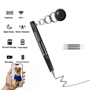 Registratore Wireless WiFi a Forma di <span class=keywords><strong>Penna</strong></span> con Videocamera HD e Registratore Audio, Telecamera Portatile per il Corpo con Visualizzazione Remota - Product Image 3