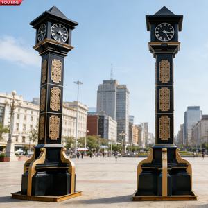 YOUFINE Scultura Decorativa a Forma di Campana in Acciaio Inossidabile con Orologio da Terra per Piazze Commerciali e Aree Urbane - Product Image 1