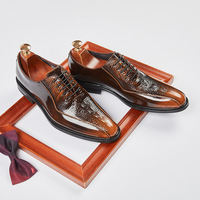Fabricant de chaussures en cuir personnalisé OEM bout carré respirant et imperméable à enfiler design
