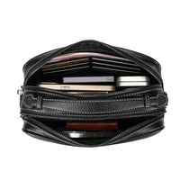 Tas Selempang Pria Kulit PU Berkualitas Tinggi Terbaru, Dilengkapi Kunci Sidik Jari, Dompet Bisnis, Tas Clutch, Tas Messenger