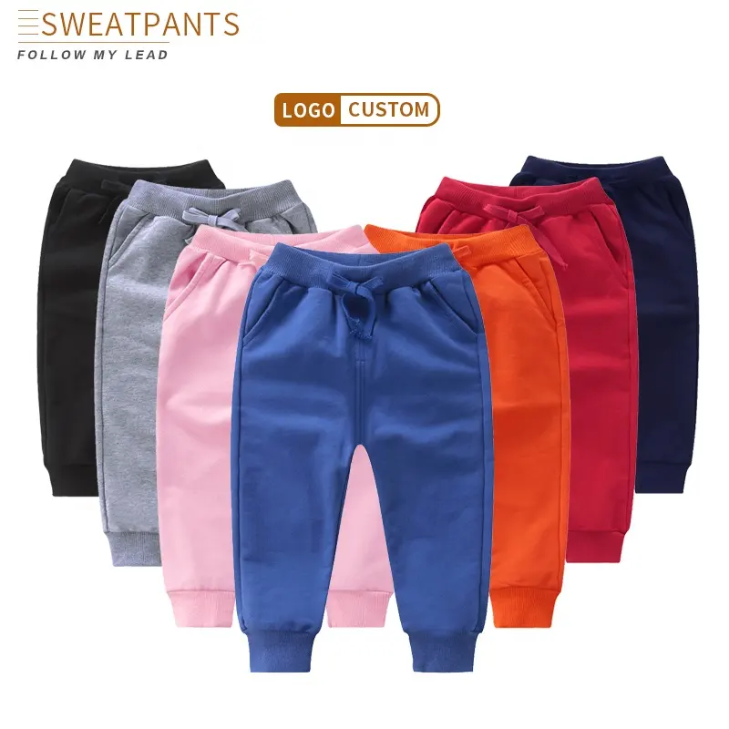 Personnalisé Votre Propre Logo Haute Qualité Mode Garçons Kid Vêtements Décontractés Pantalons