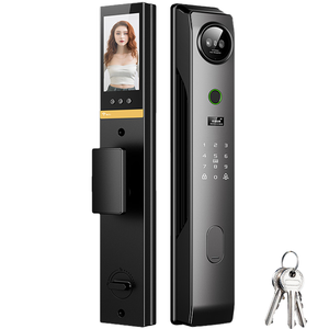 2025スマートドアロック、Tuya Wifiスマート指紋ロック、家庭用カメラ付きスマートデジタルドアロック - Product Image 1