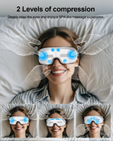 Augen massage gerät mit Wärme, Luft kompression Blue Tooth Music Vibration Drahtloses Augen massage gerät zur Entspannung und Verbesserung des Schlafes