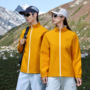 Coque dure imperméable légère pour hommes pour la randonnée Matériau polyester Coque dure monocouche pour adultes - Product Image 3