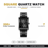 Montre à quartz rectangulaire SKMEI 2679, vente en gros directe d'usine, bracelet en acier inoxydable, étanche 30M, montre-bracelet décontractée