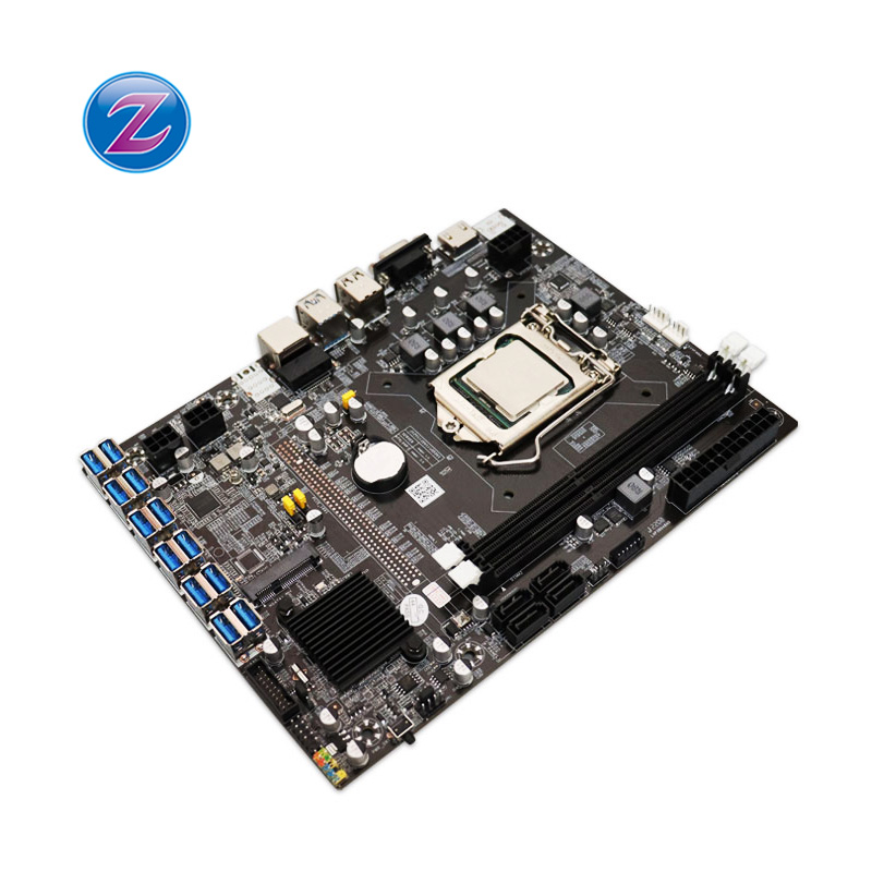 Компьютерная материнская плата PCI-E 16X 12gpu b75 материнская плата lga 1155