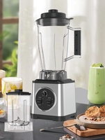 CHINCO Robot culinaire électrique portable robuste, mixeur plongeant, mousseur à lait, commande par bouton, 2 vitesses, 500W, >3L, usage domestique
