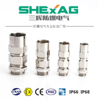 Presse-étoupes industriels étanches basse tension IP68 en acier inoxydable 304 M16, filetage M, pour applications marines, vente directe usine