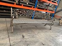 Peinture lumineuse éclairage banc chaise Table jardin parc noir fonte ductile pilier poteau noir peinture ancienne Base noir gris