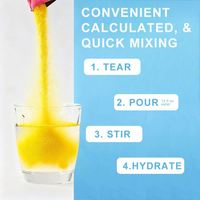 Compléments sportifs en marque blanche, 0 calorie, 0 sucre, électrolytes, poudre d'hydratation en sachets, boisson énergétique, poudre d'électrolyte céto