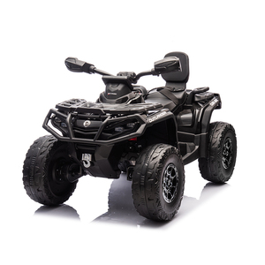 Quad Elettrico Can Am Outlander 24V per Bambini, Veicolo a 4 Ruote per Bambini, Auto Elettrica Bombardier, <span class=keywords><strong>2</strong></span> Posti, con Gancio di Traino - Nero - Product Image 1