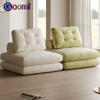 Canapé-lit modulaire pliable 2 en 1 Taj Cube, fauteuil de détente individuel pour salon