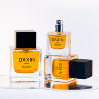 Flacon de parfum classique carré à fond épais en verre 30ml 50ml 100ml Contenant de parfum polyvalent Grand stock Vente en gros