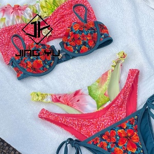 OEM Beachwear Bohemian Print Swimsuit Adjustable Swimsuit High Quality Environmentally Friendly Nylon <b>Bathing</b> Suits - Product Image 6