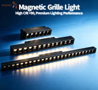 Lampe LED linéaire à grille magnétique 48V pour usage domestique et commercial, éclairage sur rail, vente en gros usine