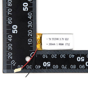 OEM ODM kökenli fabrika toptan 502040 3.7V 380mAh polimer şarj edilebilir lityum iyon batarya - Product Image 3
