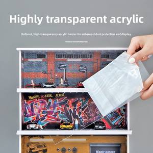 نموذج مشهد واقعي قابل للتخصيص بمقياس 1/64 من البلاستيك PVC مع إضاءة أكريليك - Product Image 4