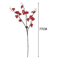 Fleurs de décoration de Noël et du Nouvel An, fruits rouges de la fortune, baies de houx, de haute qualité et réalistes, pour la décoration de la maison